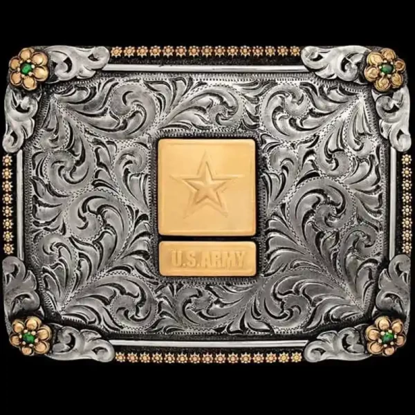 The best way to commemorate your service! The Fort Jackson buckle features our signature berry frame and gorgeous hand engraved details. Customize it today!